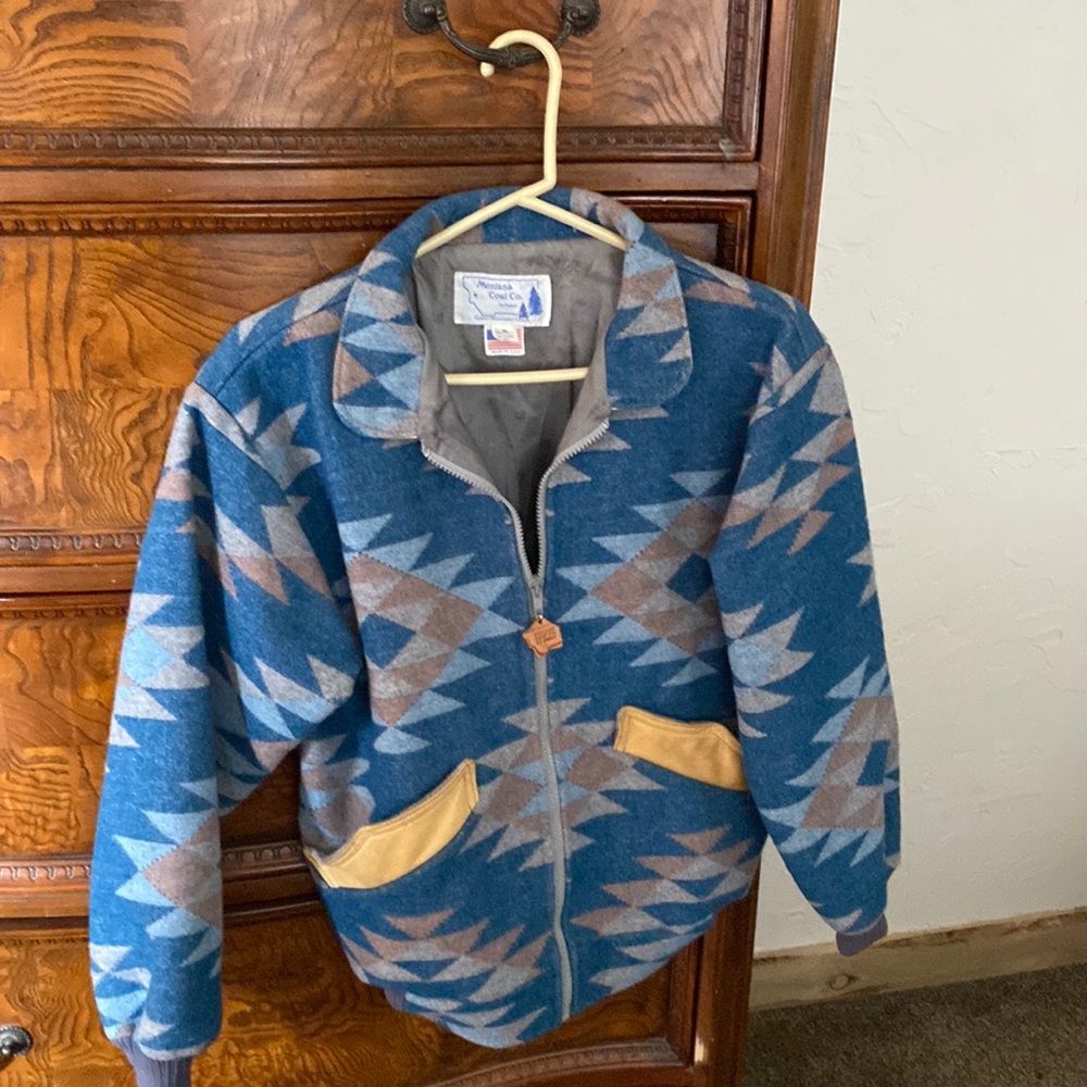 Aztec turquoise jacket.